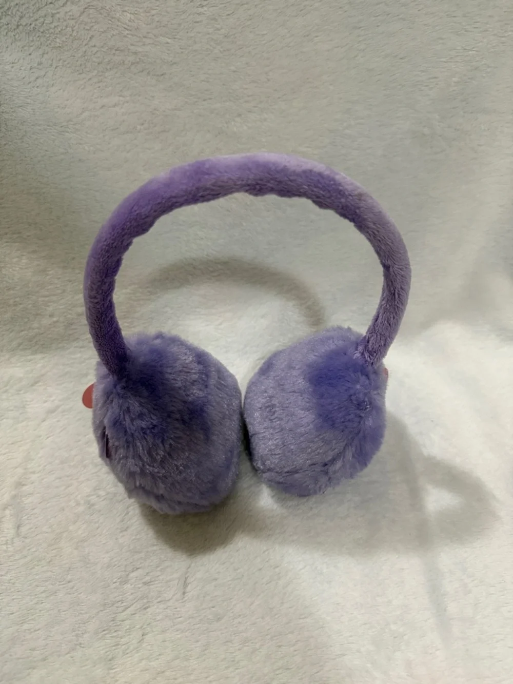 Claire’s Kids Purple Plush Earmuff Headphones - Soft Fuzzy Ear Warmers